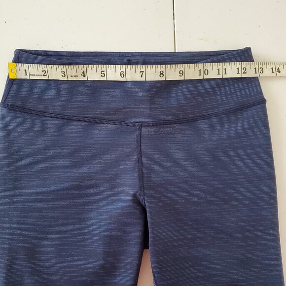Outdoor Voices Leggings Small Blue Tech Sweat Flex Crop Athletic Gym Sporty - Picture 9 of 11